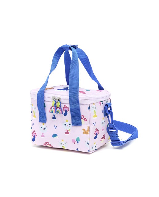 Lancheira térmica para crianças com a personagem Kids, a linda princesa gatinha e os seus amigos Draeger azul e vermelho Rosa-1