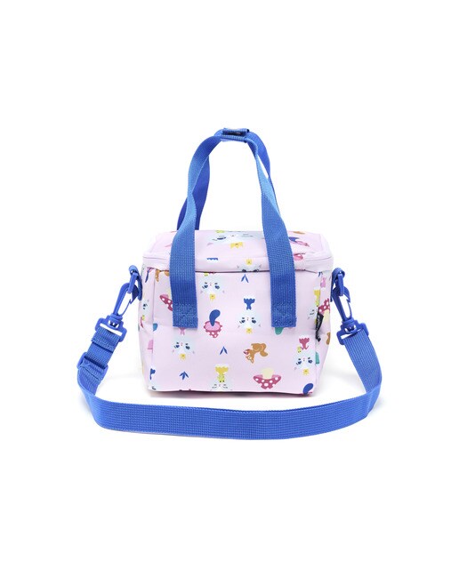 Lancheira térmica para crianças com a personagem Kids, a linda princesa gatinha e os seus amigos Draeger azul e vermelho Rosa-3