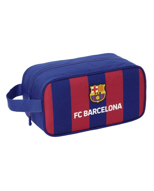 Bolsa para sapatos F.C. Barcelona Safta azul-marinho e castanho. Azul-marinho-1