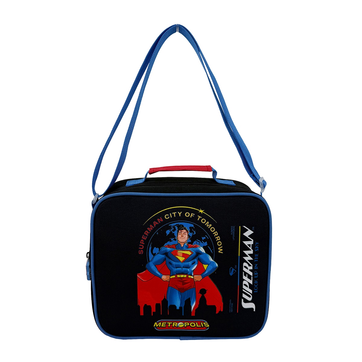Imagem 0 de Lancheira Superman Black CyP Brands Azul, Vermelho
