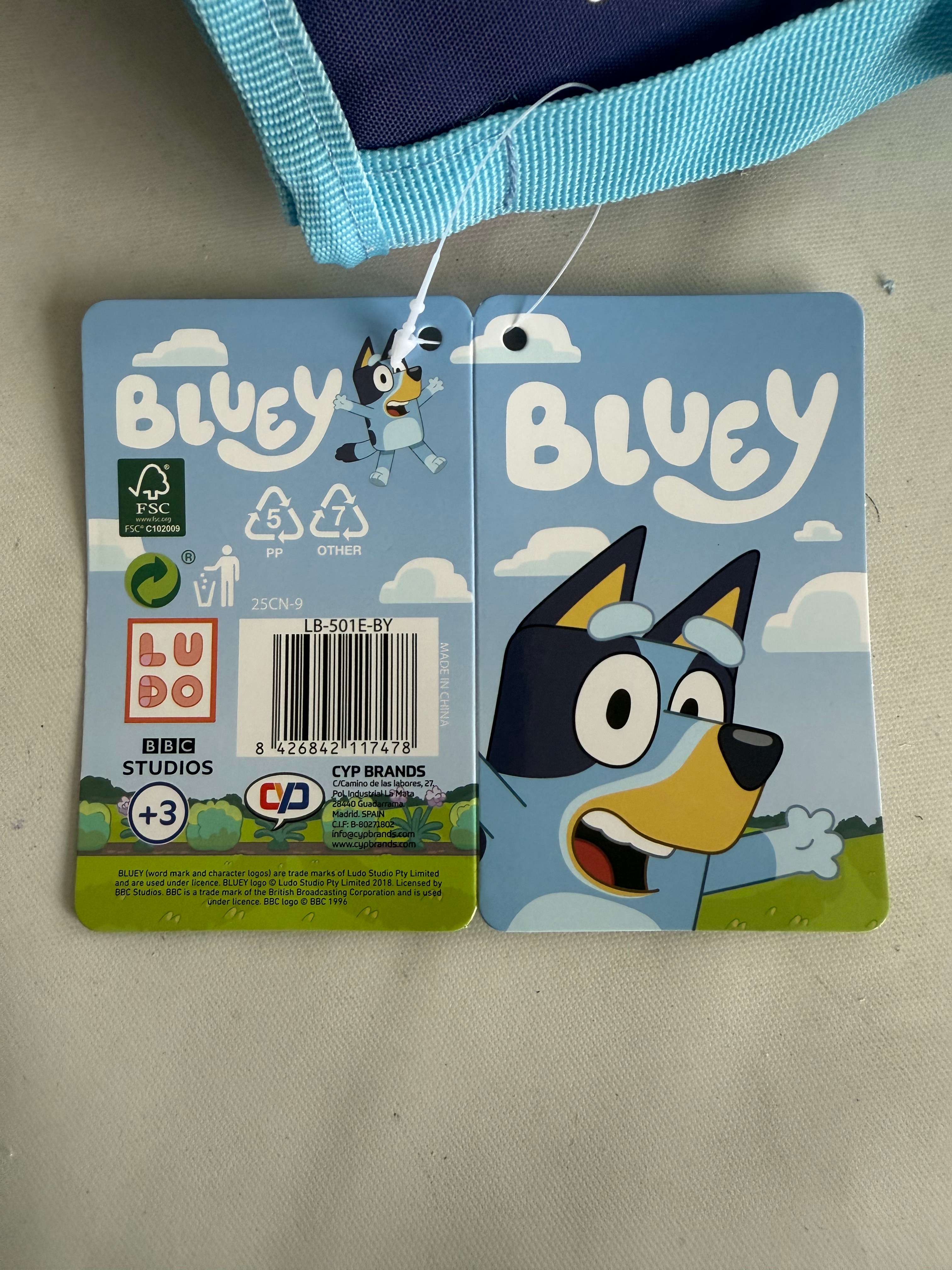 Bolsa de merienda Bluey Home & Garcen CyP Brands azul Azul-4