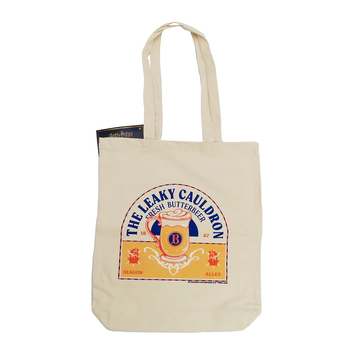 Imagem 0 de Bolsa tote bag algodão Butterbeer Couldron Harry Potter CyP Brands Bege Multicolor