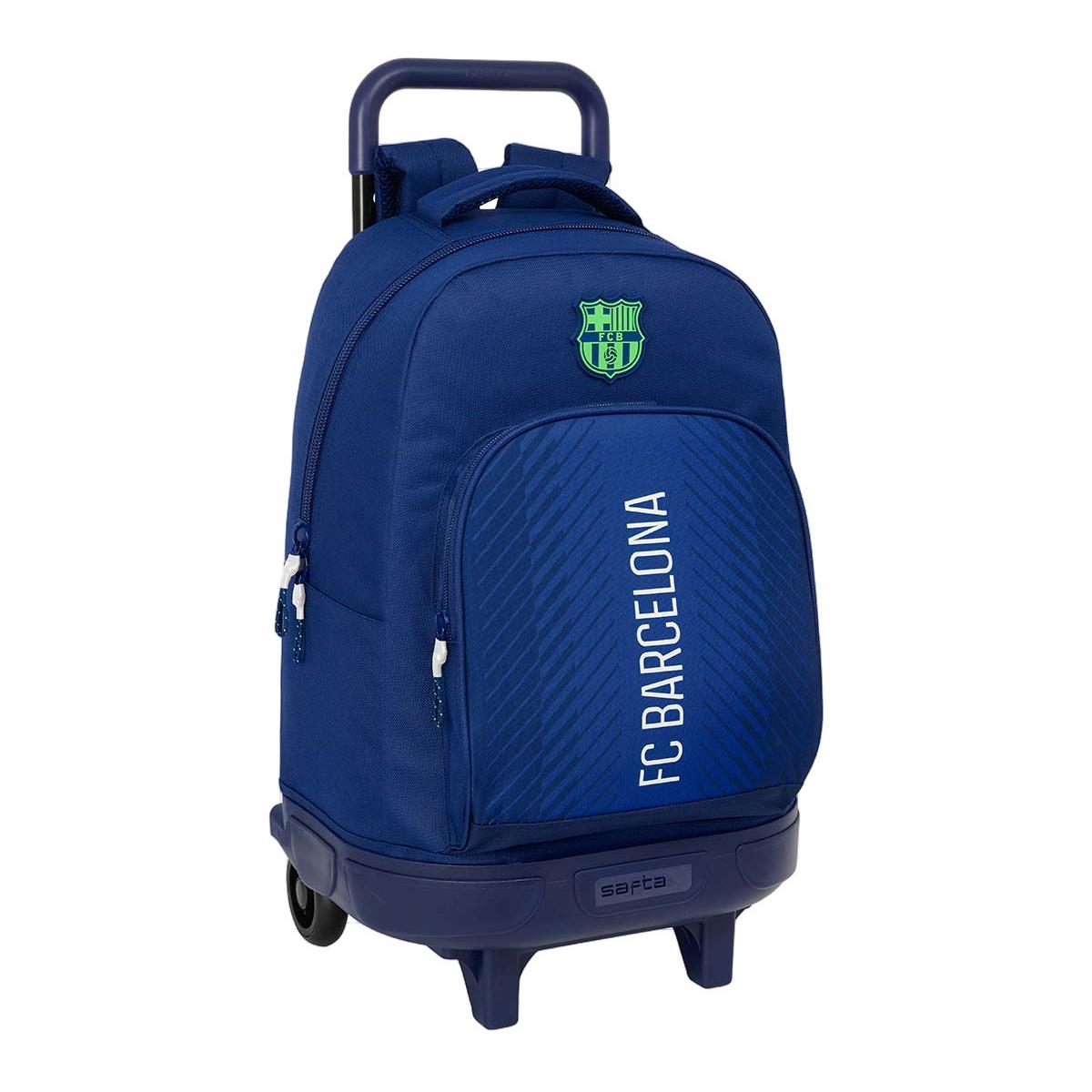 Imagem 0 de Mochila grande com rodas compact extraível F.C. Barcelona azul marinho
