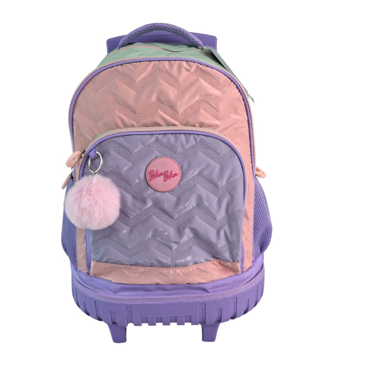 Imagem 0 de Trolley Compacto Corpo Duplo Grande Capacidade Blin Blin Zigzag Toybags Lilás e Rosa