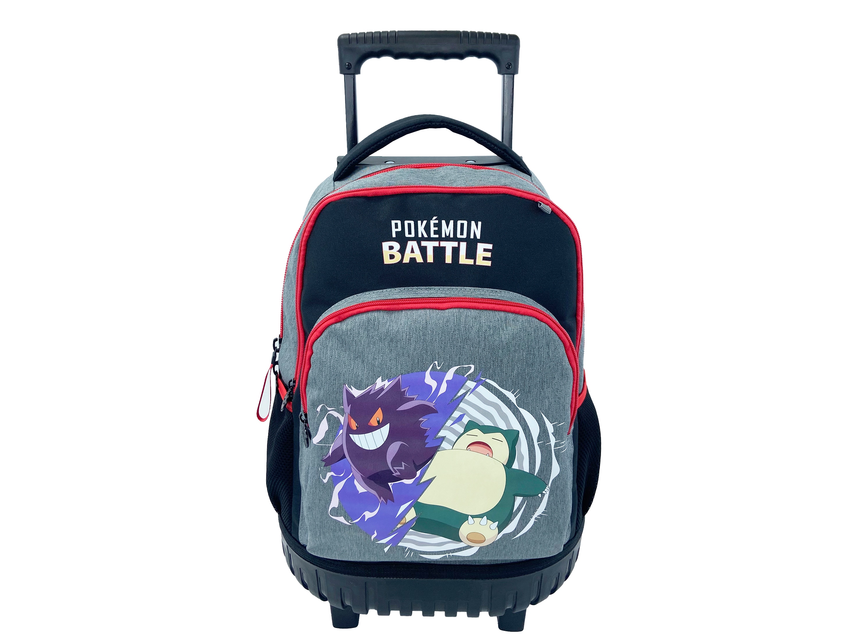 Imagen 0 de Mochila escolar con trolley compacto Pokémon Battle CyP Brands negro multicolor