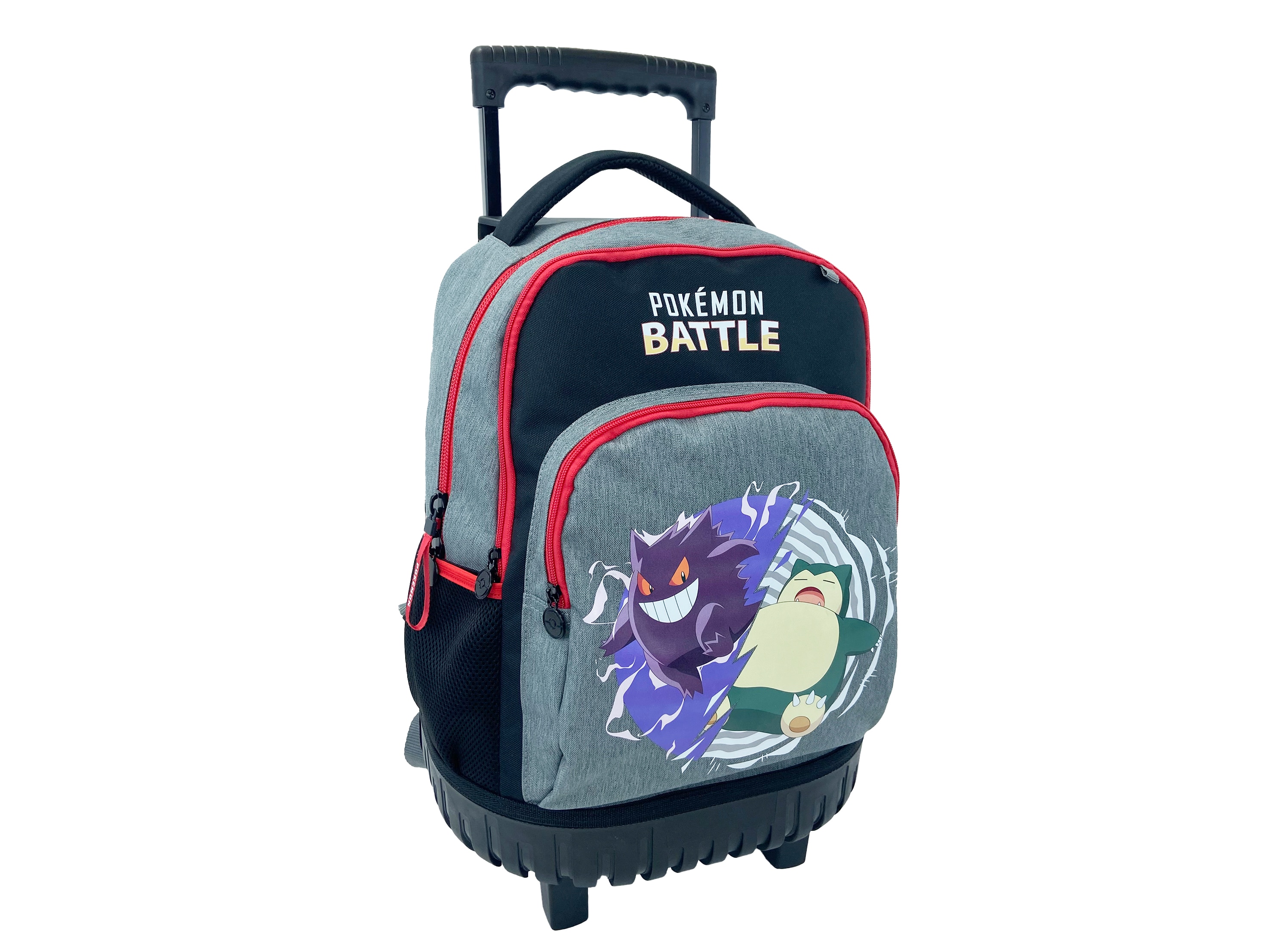 Mochila escolar con trolley compacto Pokémon Battle CyP Brands negro multicolor Gris marengo-2