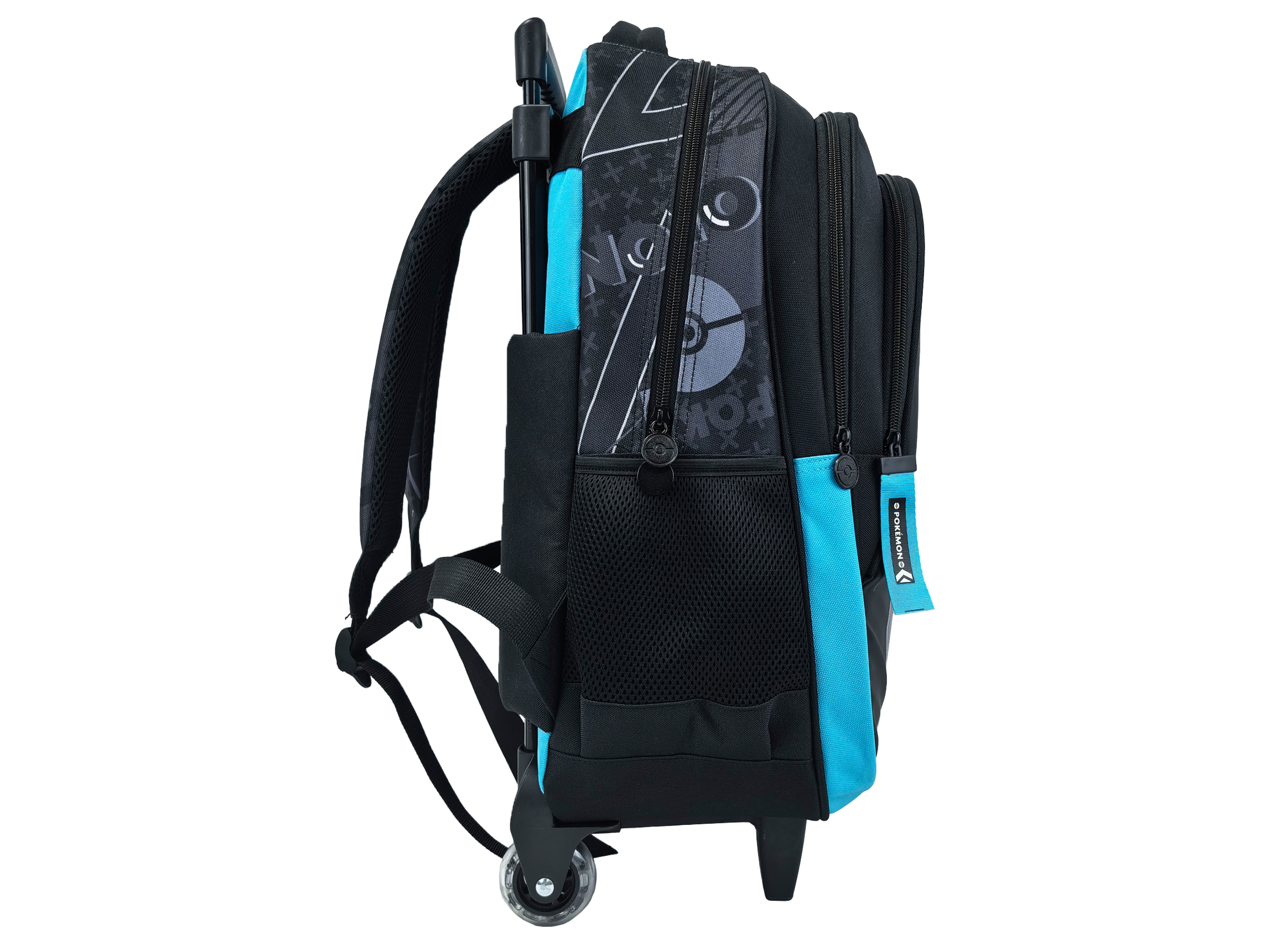Mochila escolar con trolley compacto Pokémon Geo CyP Brands negro multicolor Negro-3