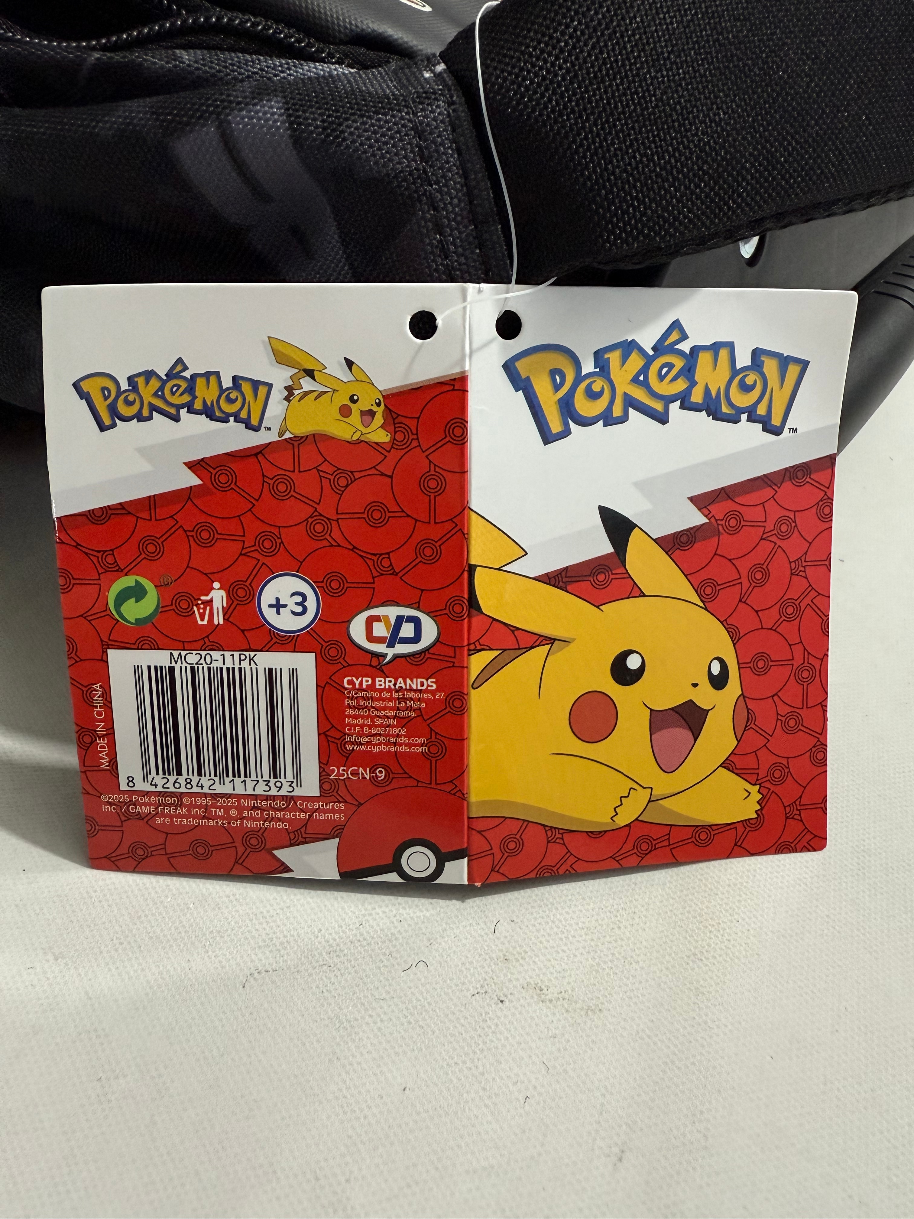 Mochila escolar con trolley compacto Pokémon Geo CyP Brands negro multicolor Negro-5
