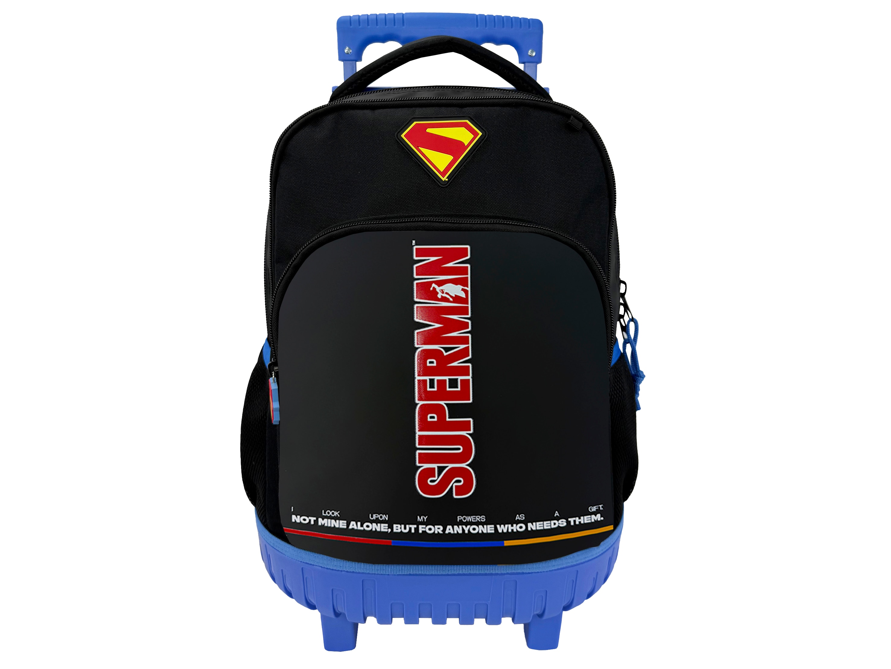 Imagem 0 de Mochila Escolar Trolley Compacto Supermen Black Collection CyP Brands Preto, Vermelho, Azul