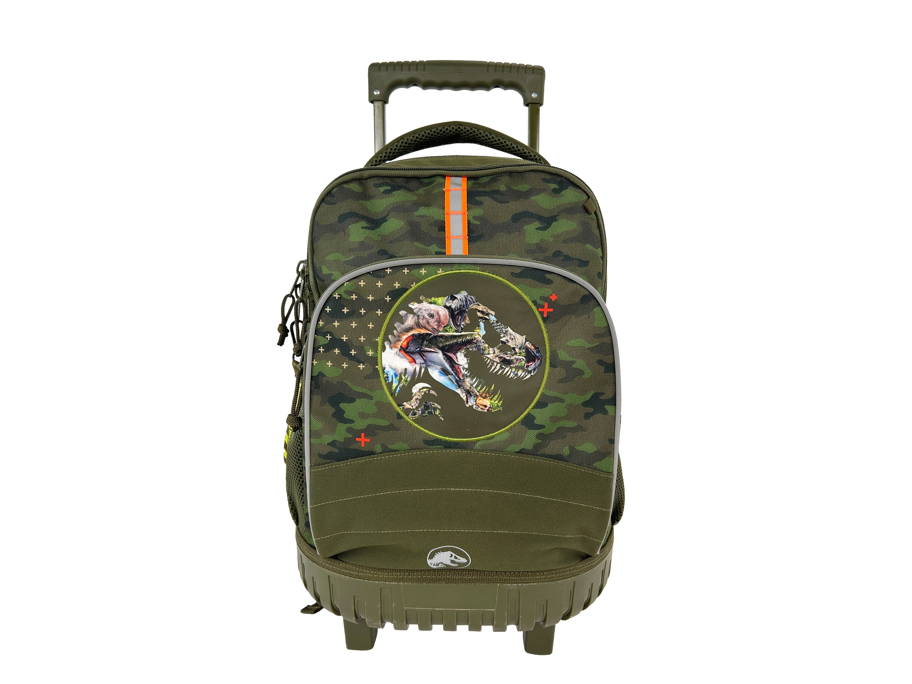 Imagen 0 de Mochila escolar con trolley compacto Jurassic CyP Brands verde