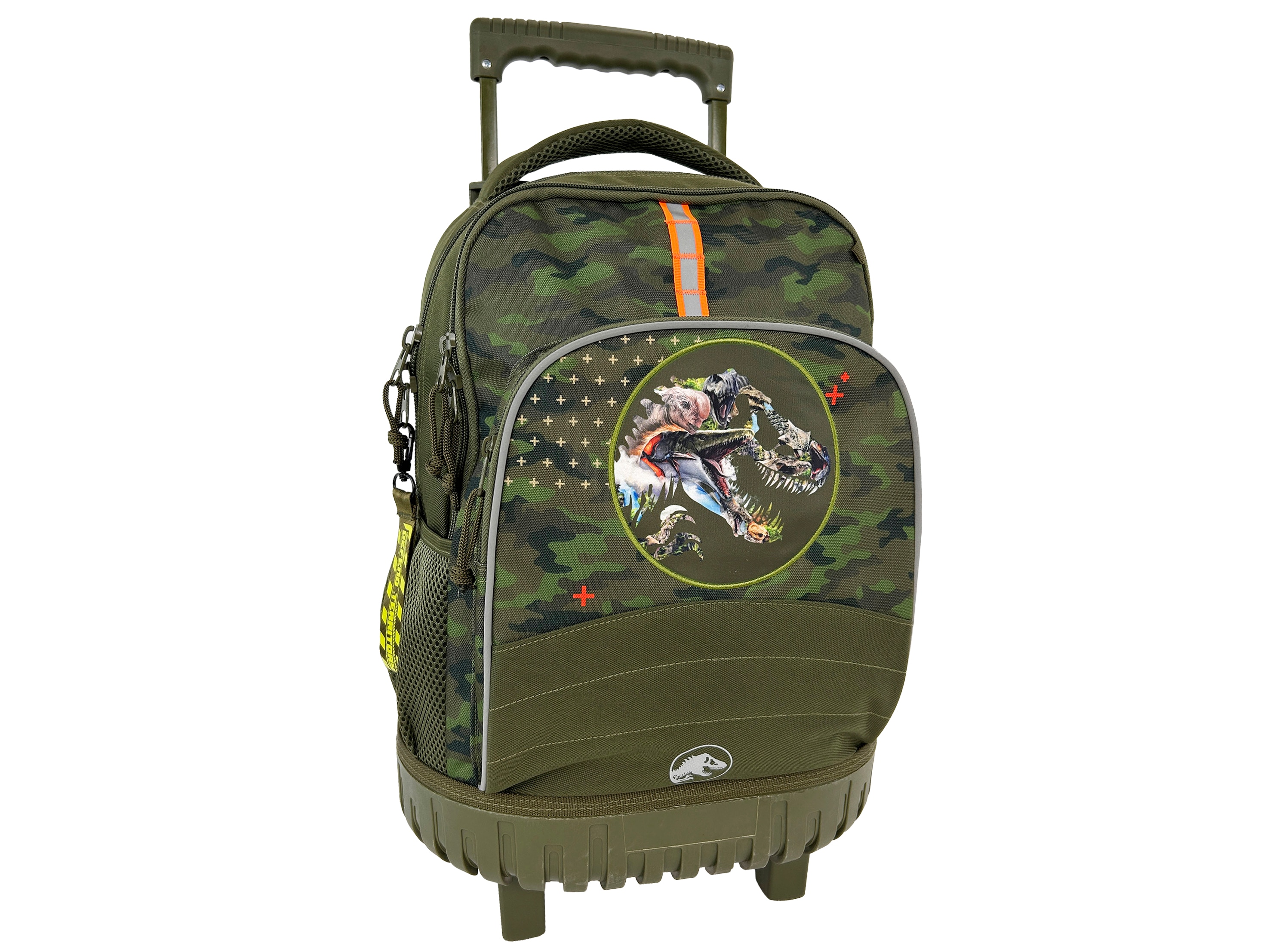 Mochila escolar con trolley compacto Jurassic CyP Brands verde Verde-2