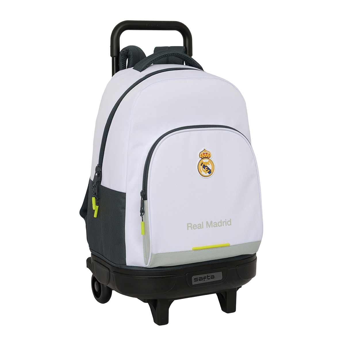 Imagem 0 de Mochila Grande com Rodas Compactas Removíveis Real Madrid 1st Kit 25/26 Branco