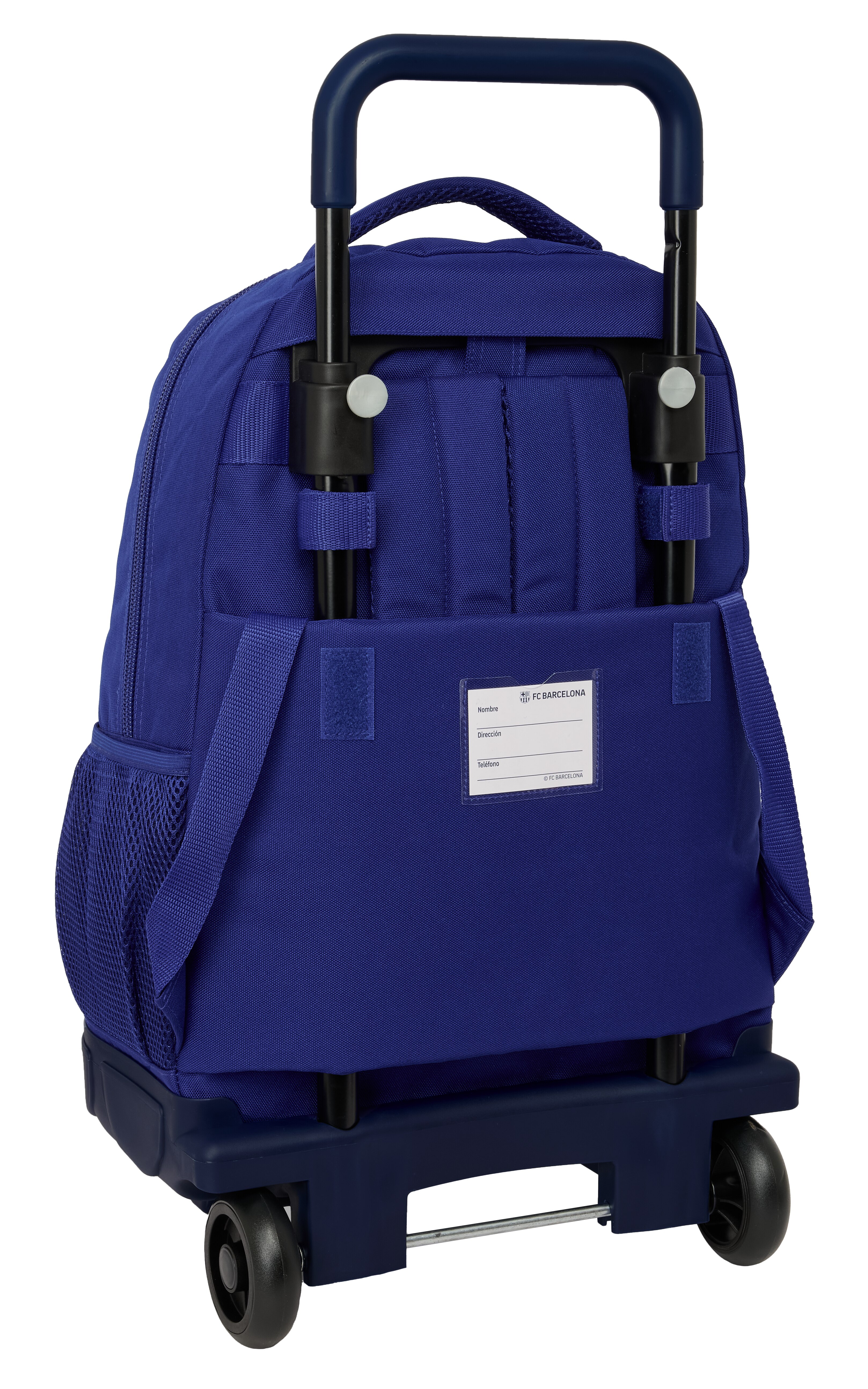 Mochila grande con ruedas compact extraible F.C. Barcelona 1ª Equipacion 25/26 azul y granate 2