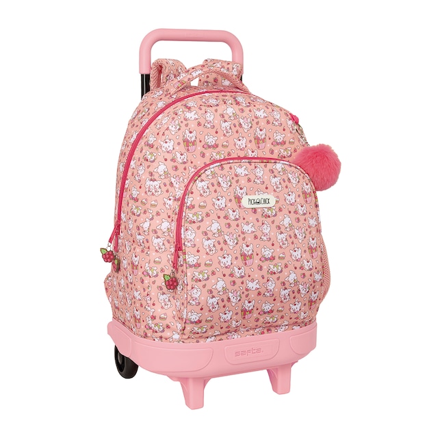 Imagen 0 de Mochila grande con ruedas compact extraíble Safta Rosa