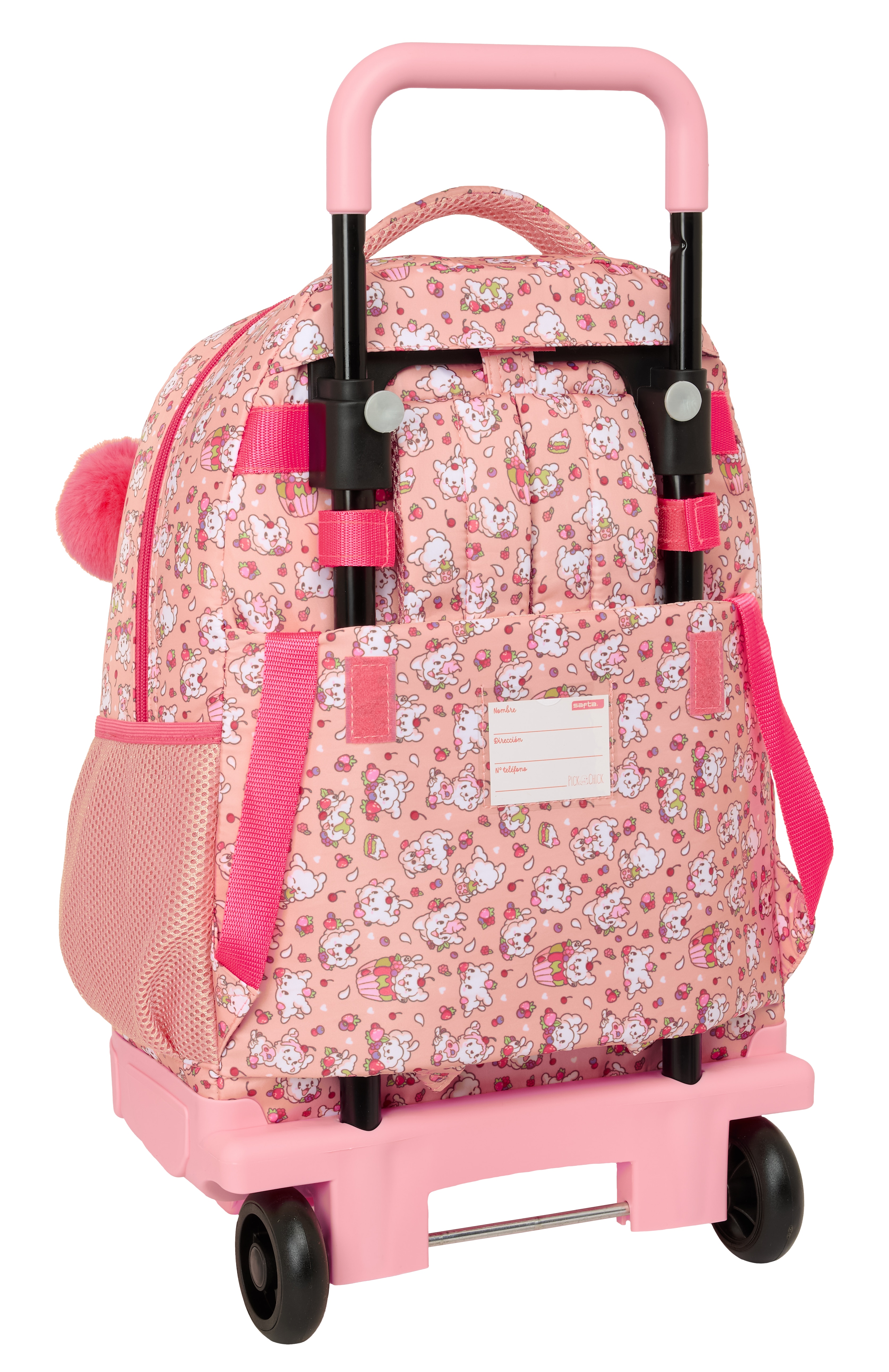 Mochila grande con ruedas compact extraíble Safta Rosa-2