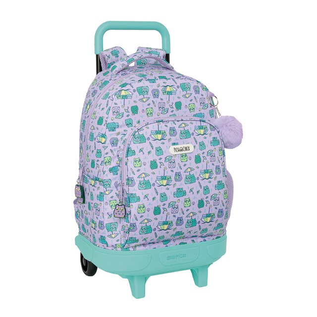 Imagem 0 de Mochila grande com rodas compactas removíveis Safta