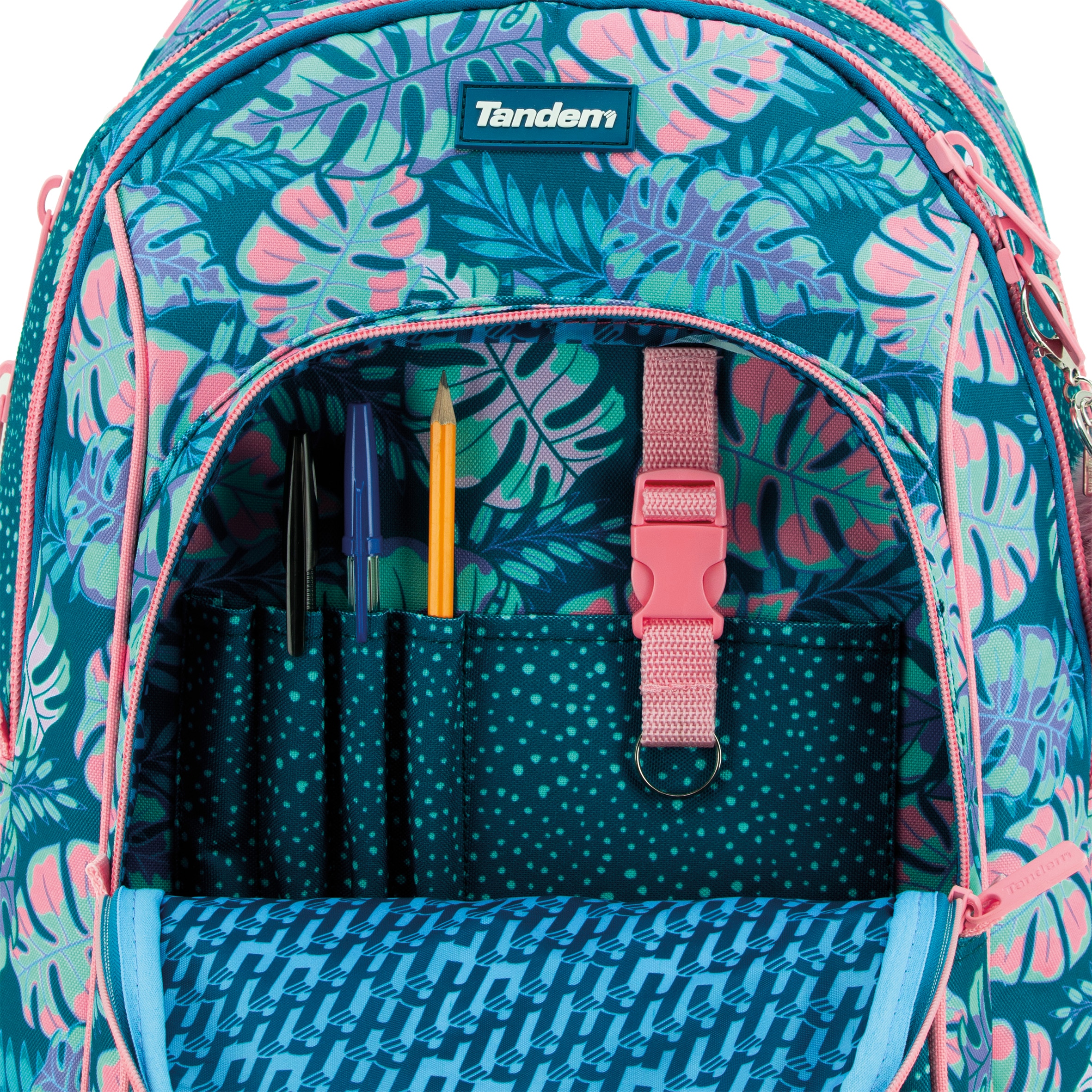 Carro desmontable premium con ruedas silenciosas Wild Tandem azul y rosa 6