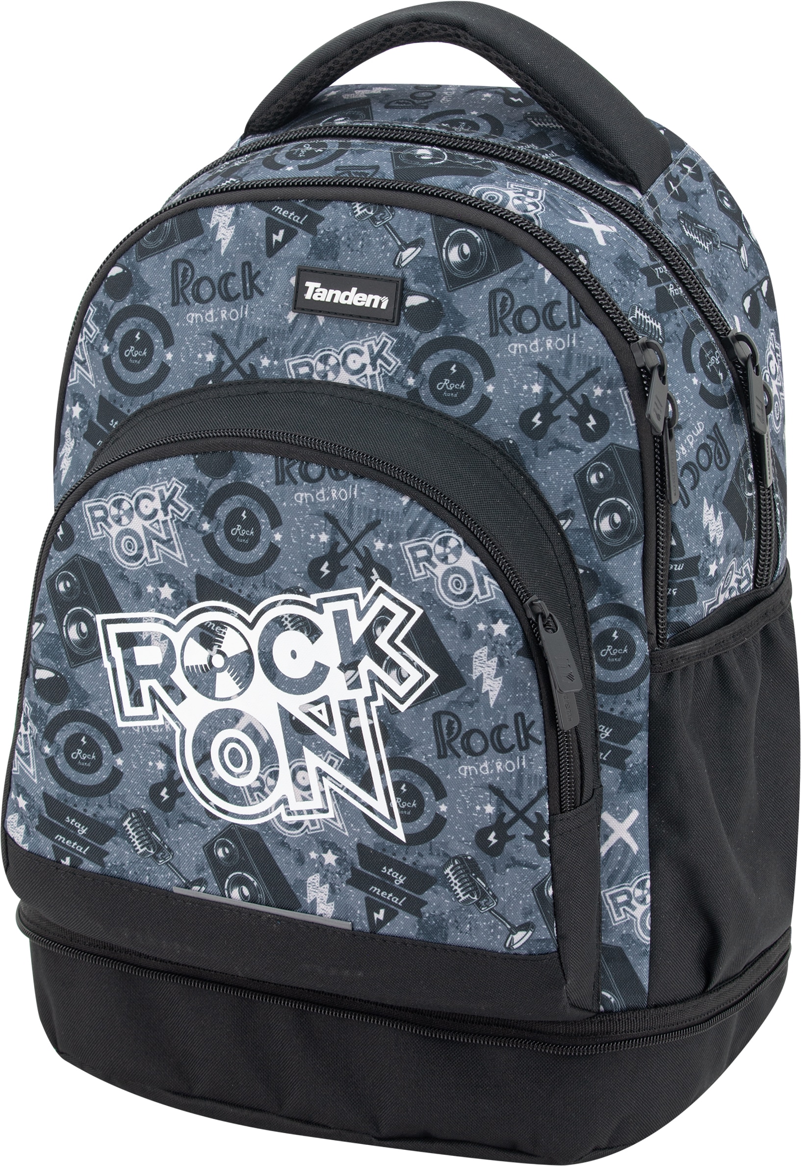 Trolley Desmontável Premium com Rodas Silenciosas Rock Tandem Azul e Preto 5