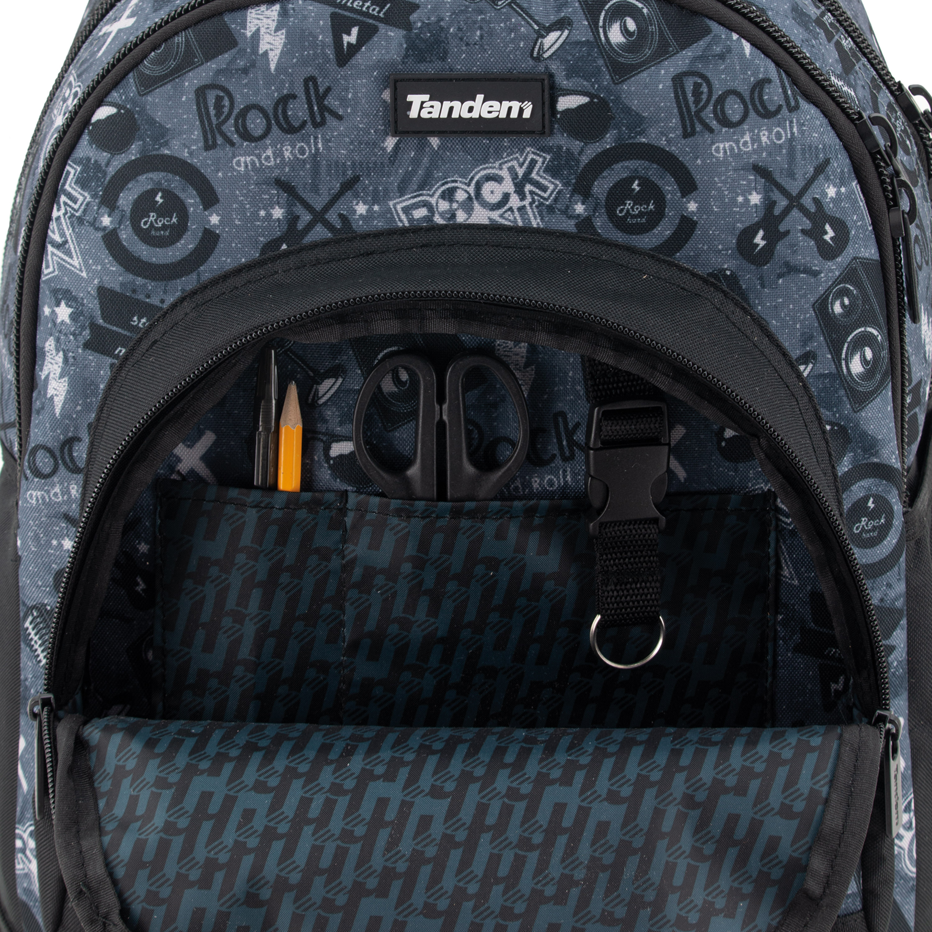 Trolley Desmontável Premium com Rodas Silenciosas Rock Tandem Azul e Preto 7