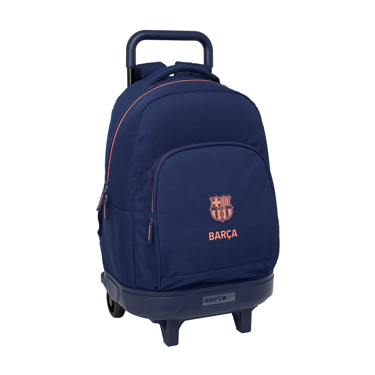 Imagem 0 de Mochila grande com rodas compactas removíveis F.C. Barcelona azul marinho