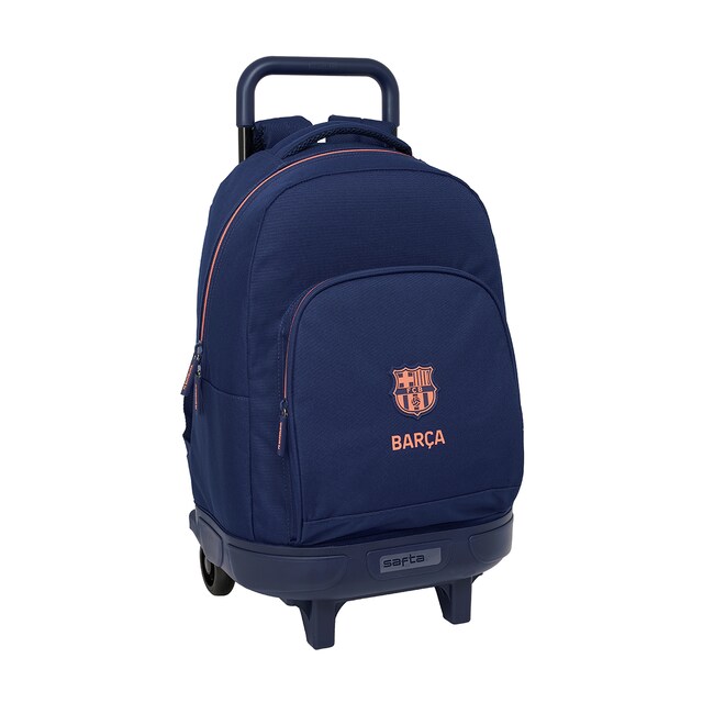 Imagen 0 de Mochila grande con ruedas compact extraible F.C. Barcelona azul marino