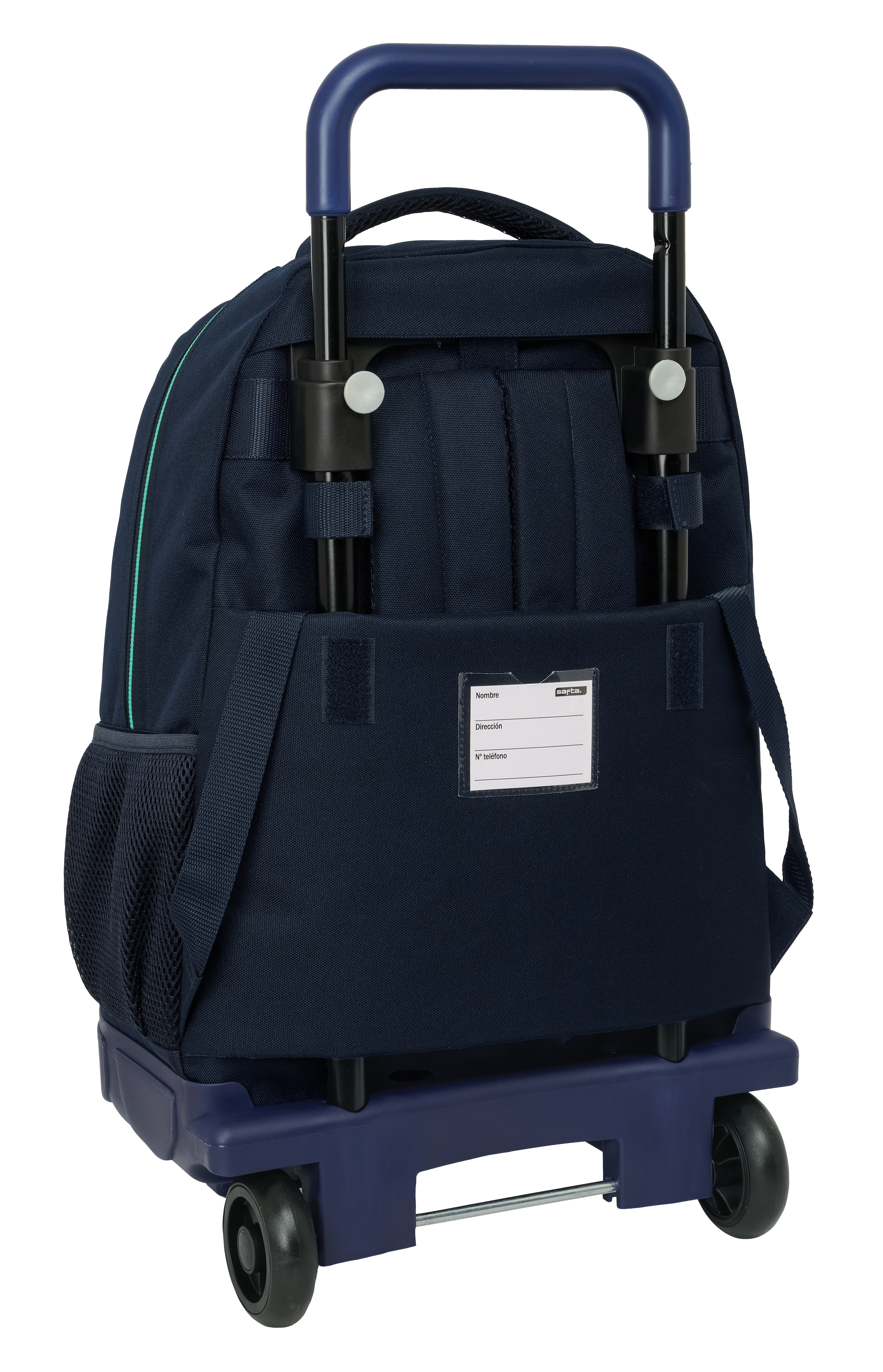 Mochila grande con ruedas compact extraible Real Madrid azul marino Azul Marino oscuro-2