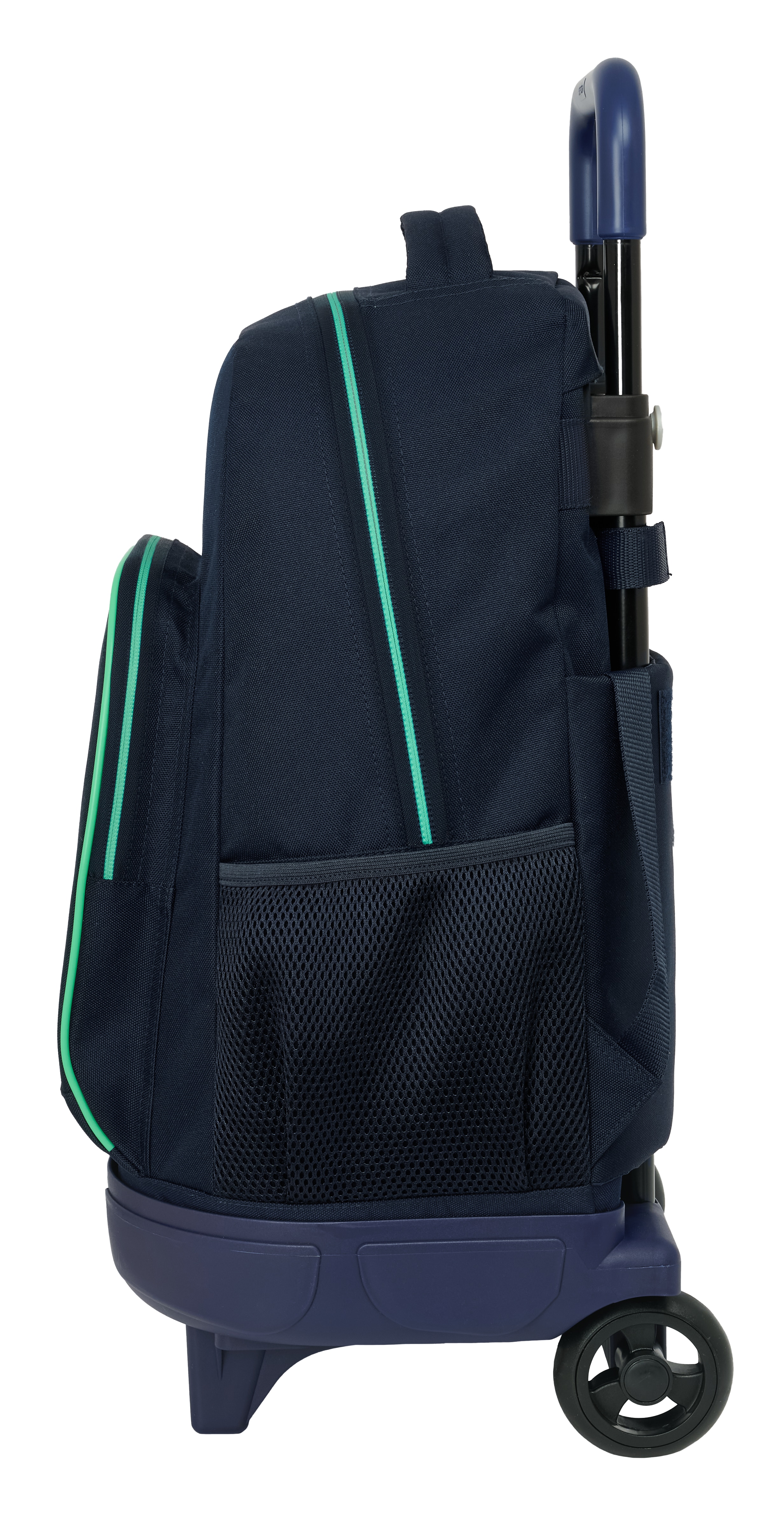 Mochila grande con ruedas compact extraible Real Madrid azul marino Azul Marino oscuro-3
