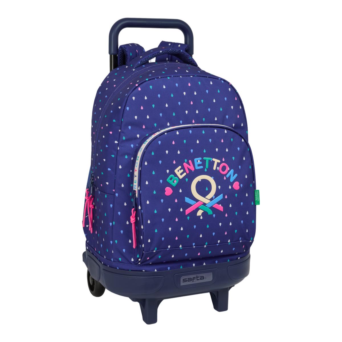 Imagem 0 de Mochila Grande com Rodas Compact Extraivel Benetton Multicolor