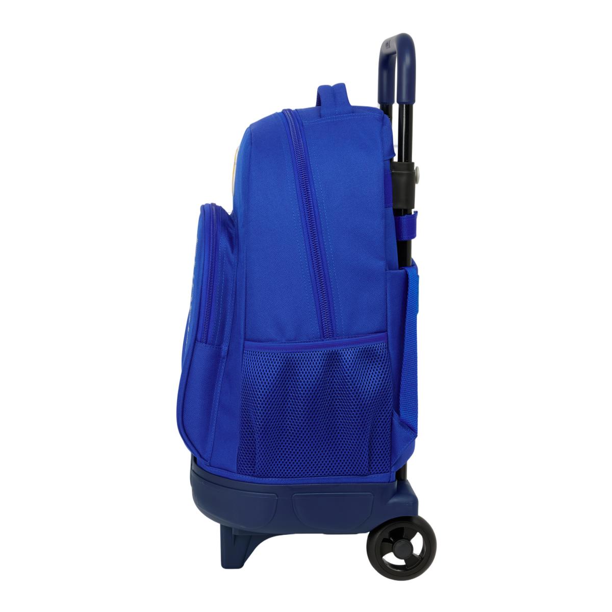 Mochila Grande com Rodas Compact extraible Real Madrid C.F.Azul Azul-3