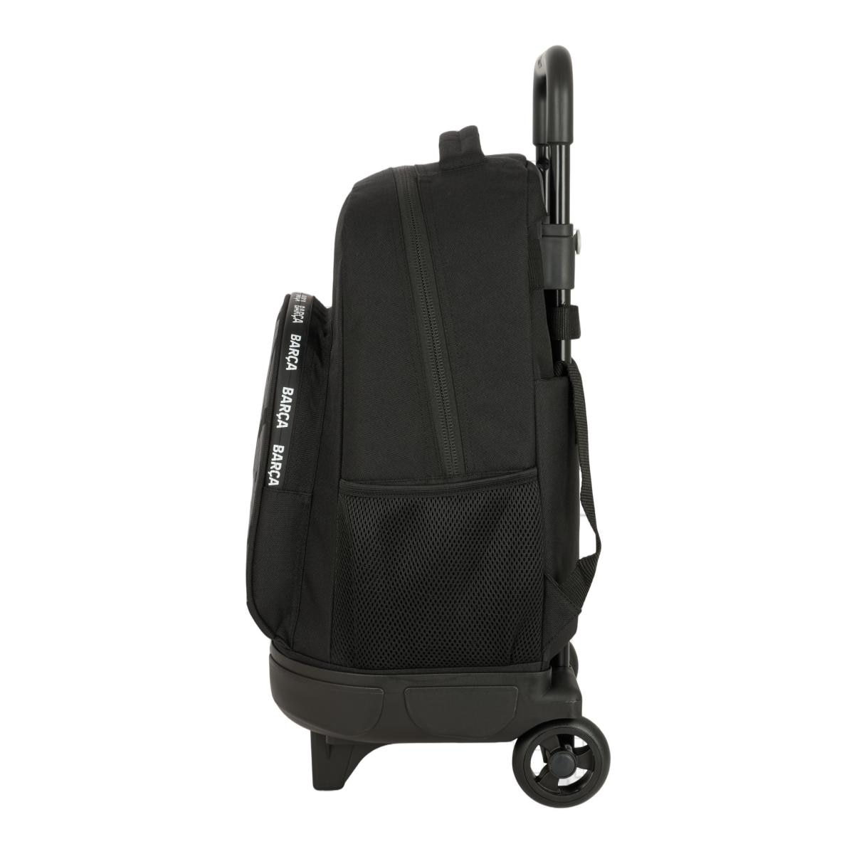Mochila grande con ruedas compact extraible F.C. Barcelona negro Negro-3