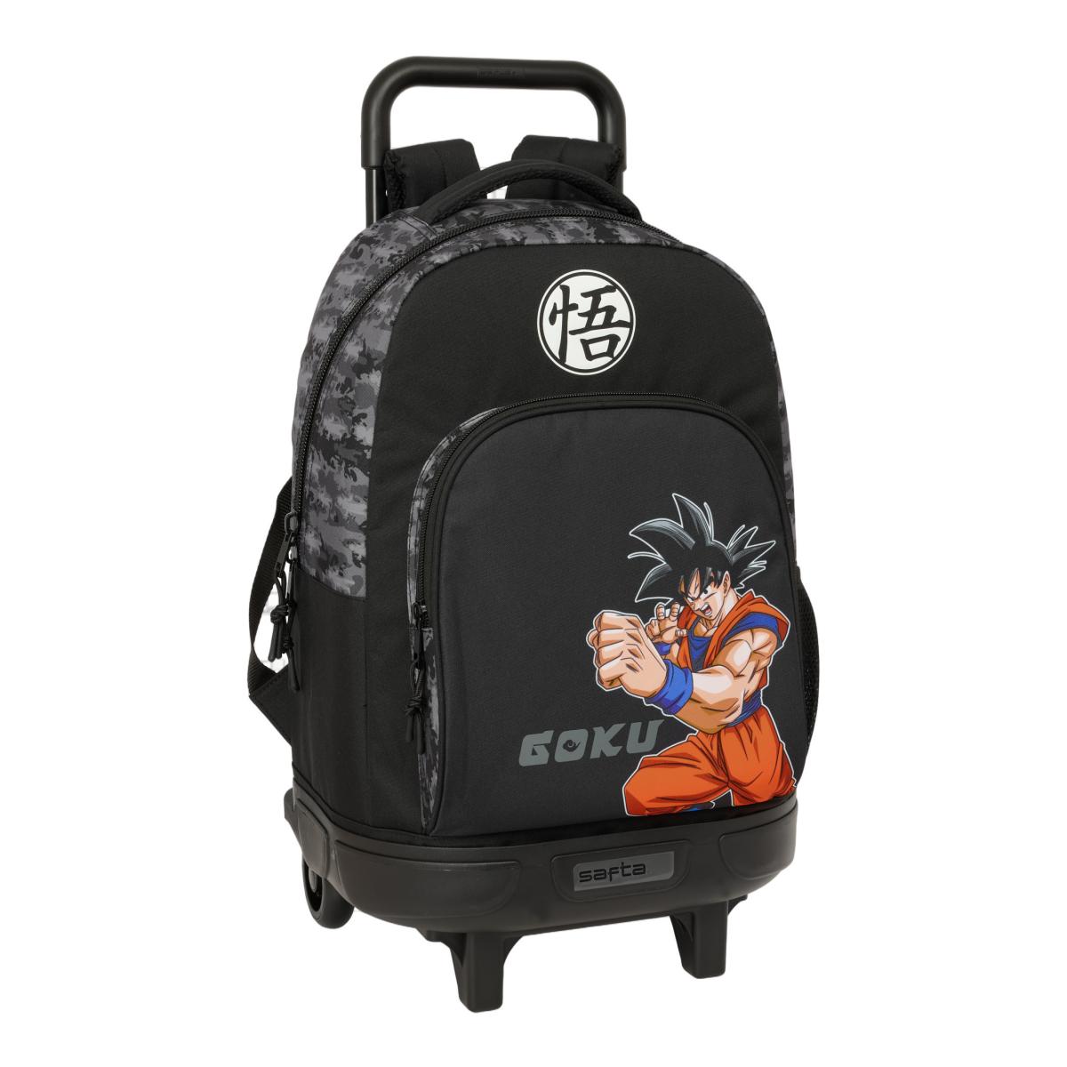 Imagem 0 de Mochila Grande com Rodas compact Extraivel Dragon Ball Safta Preto
