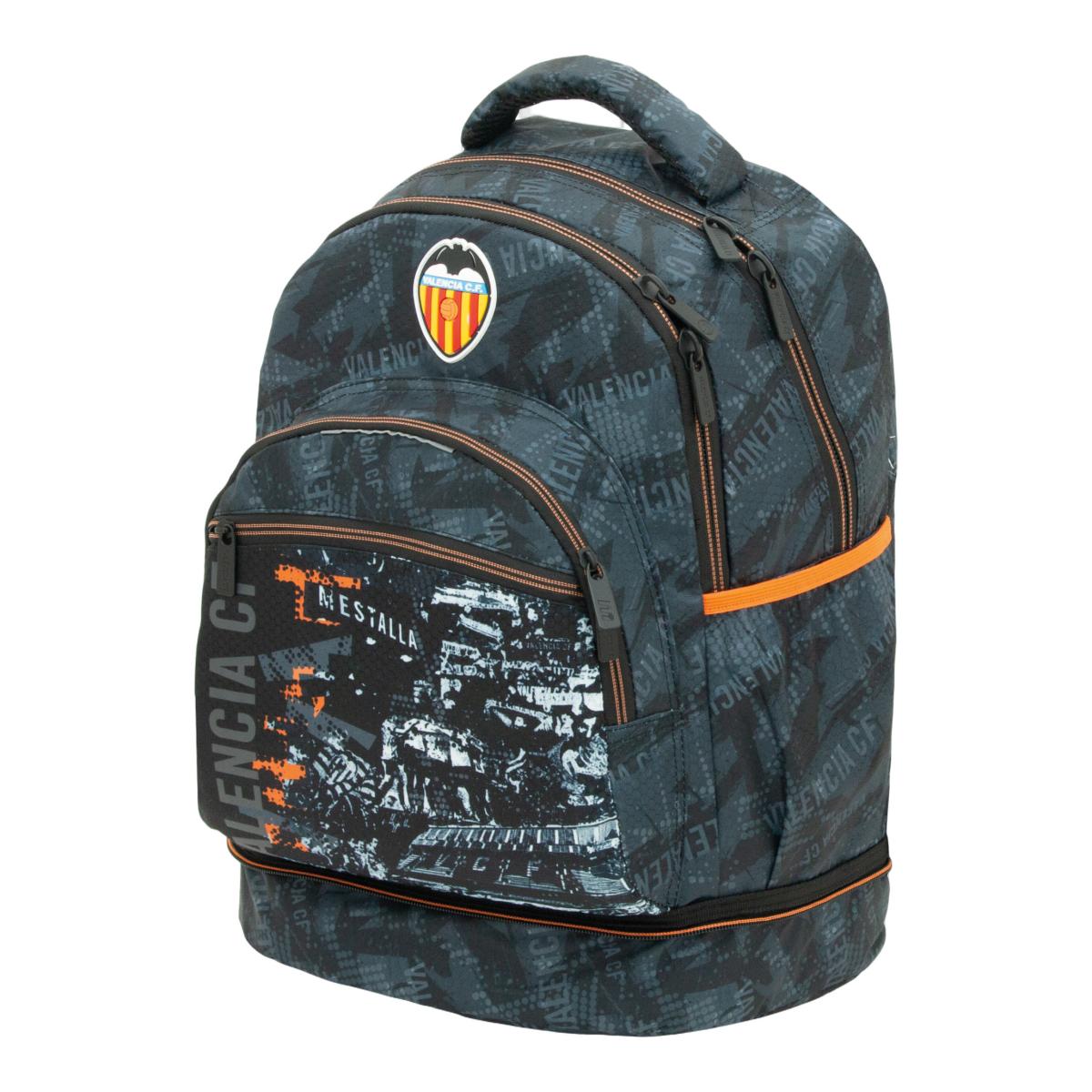 Carro desmontável com Base Reforçada e Resistente 2026 Valencia CF Sportandem Preto e Laranja Preto / Laranja-6