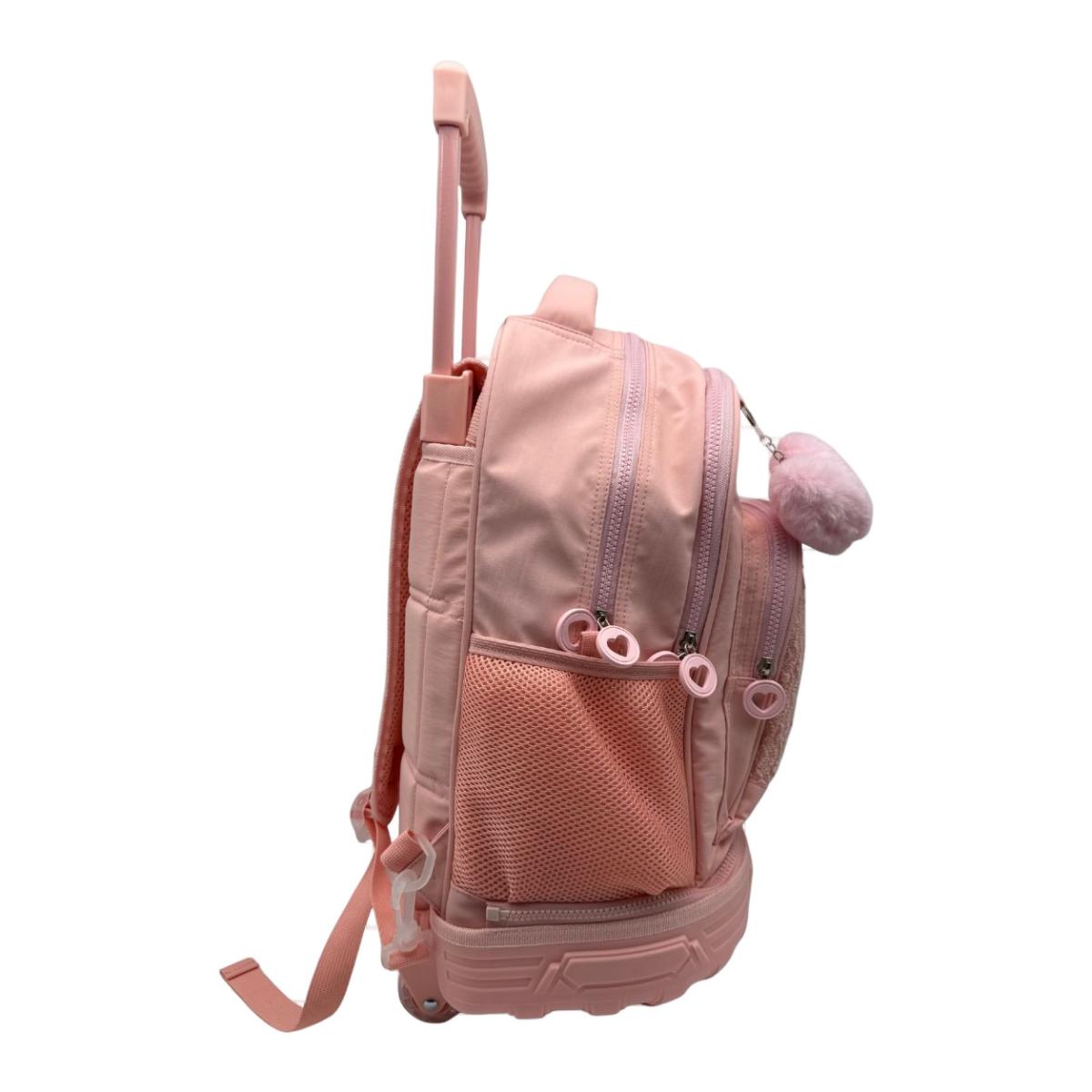 Trolley fijo compacto doble cuerpo gran capacidad Blin Blin Love Toybags rosa Rosa-3