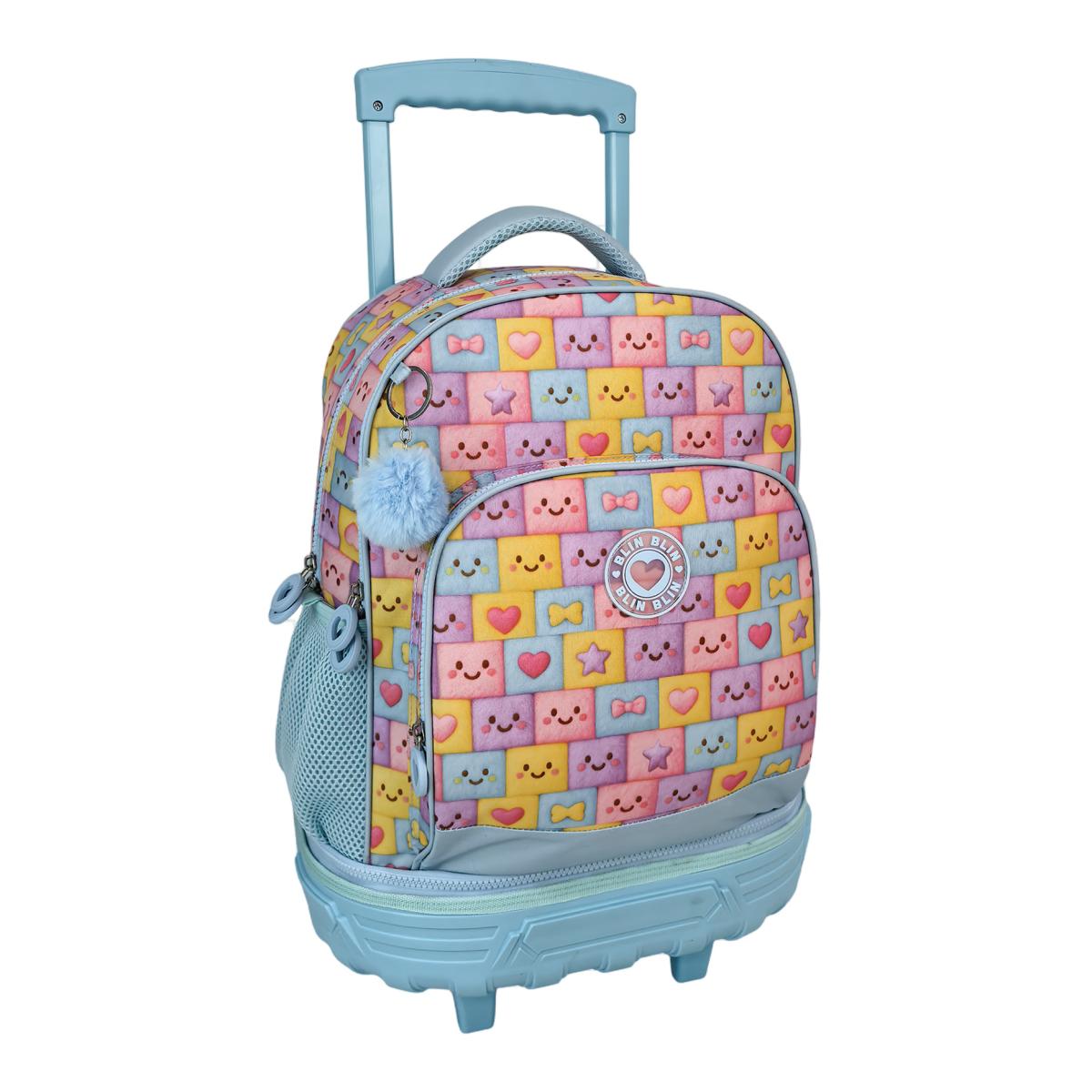 Imagem 0 de Trolley Fixo Compacto Doplu Corpo Grande Capacidade Blin Blin Felpa Toybags Cores