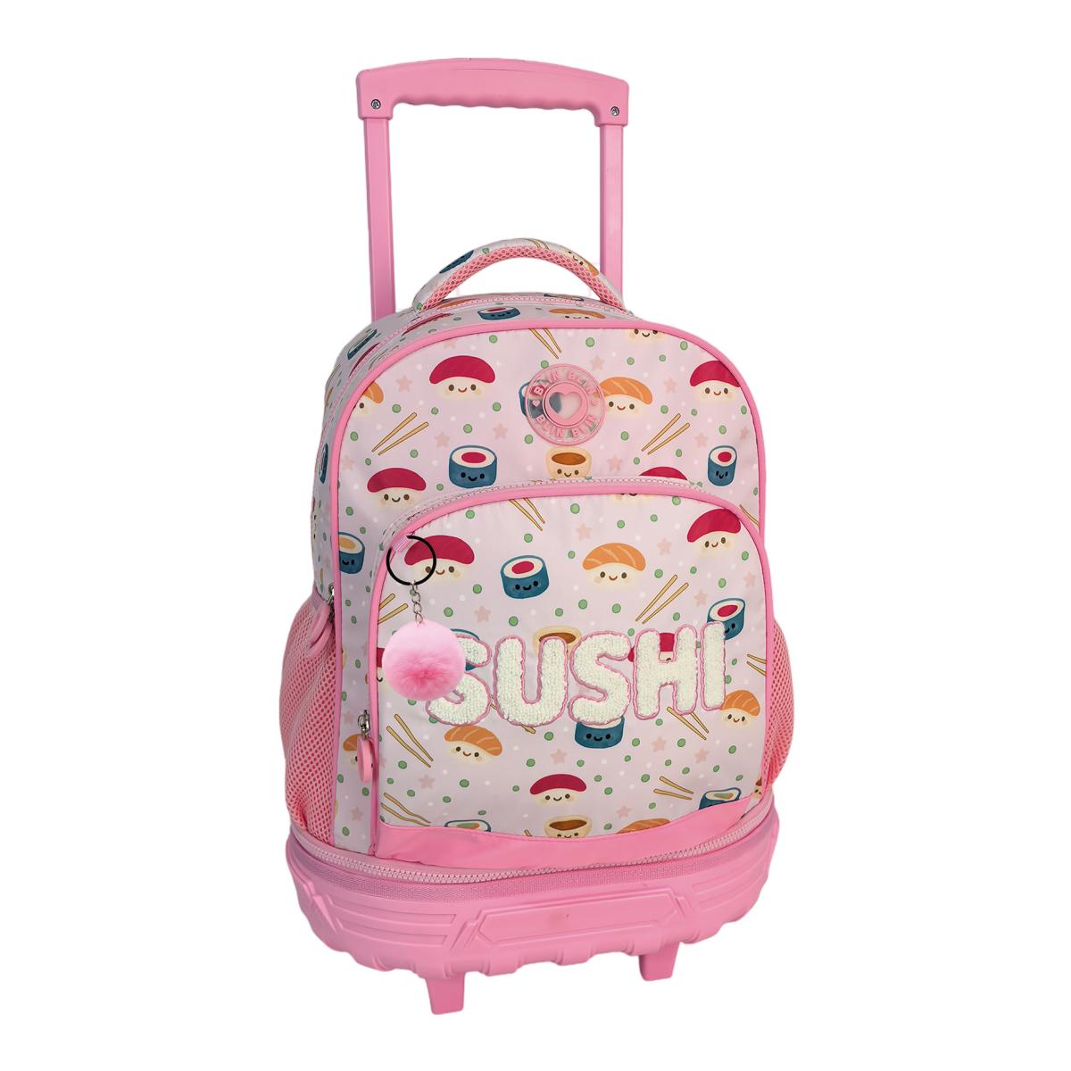 Imagem 0 de Trolley Fixo Compacto Duplo Corpo de Gran Capacidade Blin Blin Sushi Toybags - Rosa