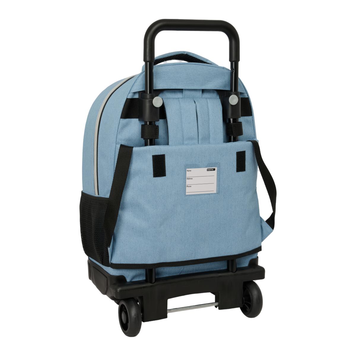 Mochila Grande com Rodas Compact Extraible K-Pop Demon Hunters - Azul Ganga Azul-2