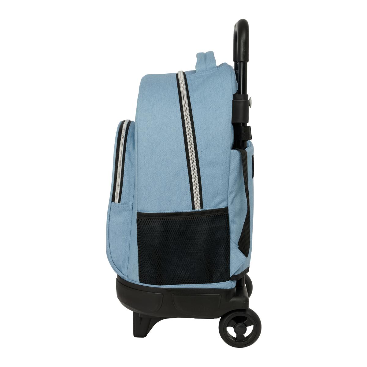 Mochila Grande com Rodas Compact Extraible K-Pop Demon Hunters - Azul Ganga Azul-3