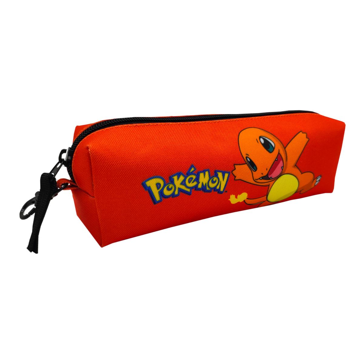 Conjunto Funcional 3 Pieças Trolley Basico mais Lancheira e Estojo Cilindrico Pokémon CyP Brands - Laranja Multicolor Verde / Multicolor-12