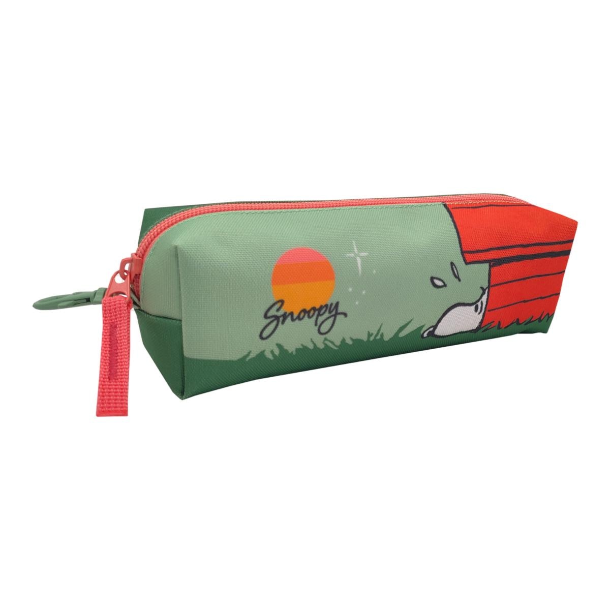 Conjunto Funcional 3 Peças Trolley Basico mais Lancheira e Estojo Cilindrico Snoopy CyP Brands - Verde Multicolor Verde / Multicolor-10