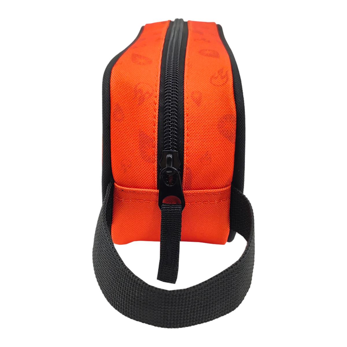 Conjunto Compacto 3 Peças Trolley Basico mais Lancheira e Estojo Cilindrico Pokémon CyP Brands - Laranja Multicolor Laranja / Multicolor-13
