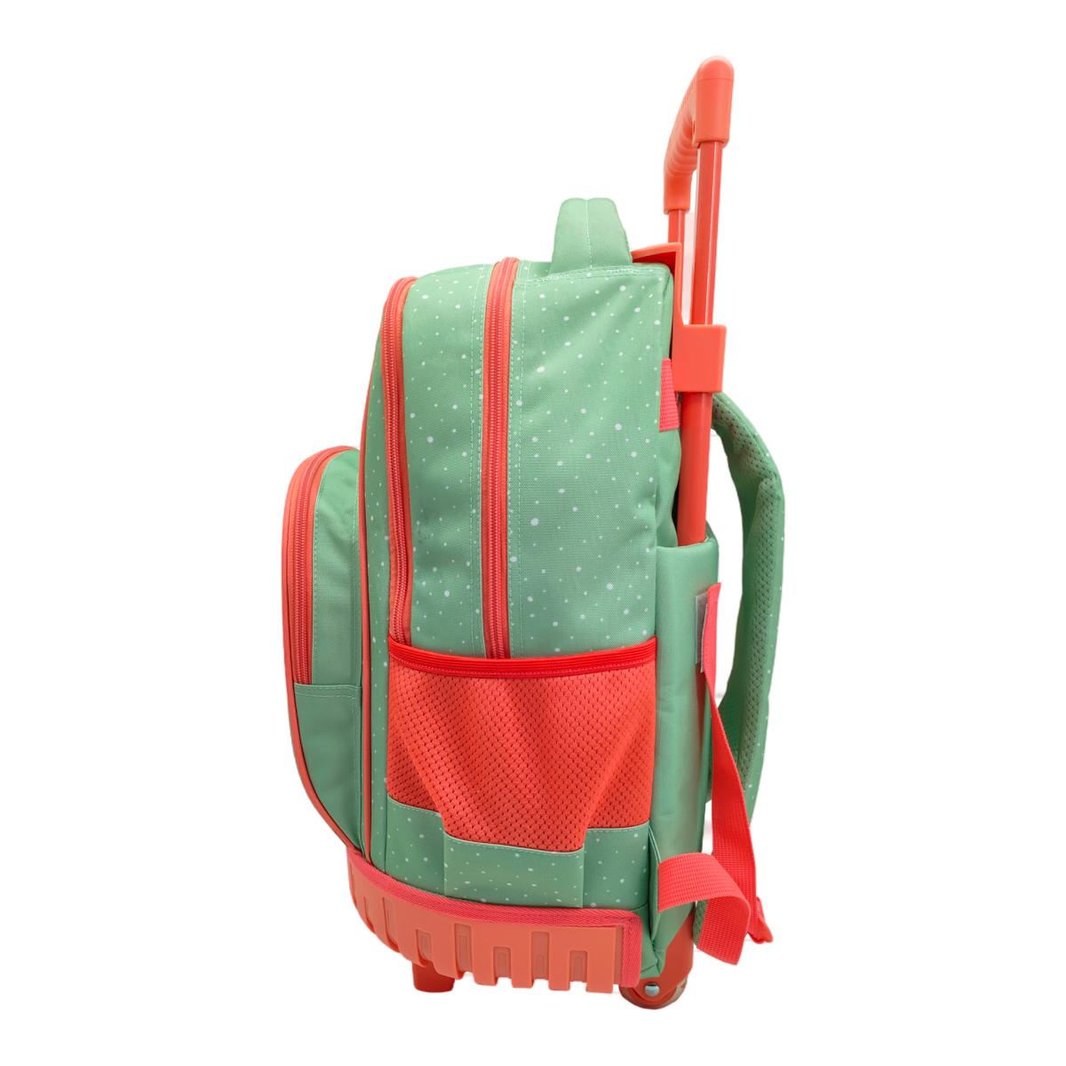 Conjunto Compacto 3 Peças Trolley Basico mais Lancheira e Estojo Cilindrico Snoopy CyP Brands - Verde Multicolor Verde / Multicolor-4