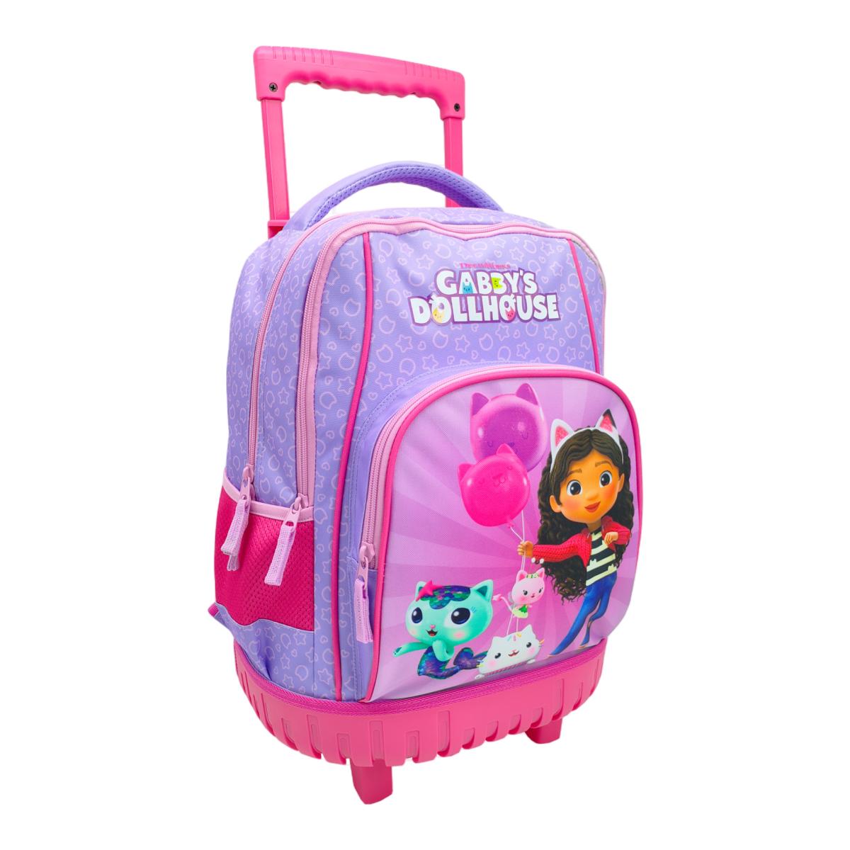 Set compacto 3 piezas trolley basico mas bolsa de merienda mas portatodo cilindrico Gabby´s Dollhouse CyP Brands lila multicolor Lila / Multicolor-3
