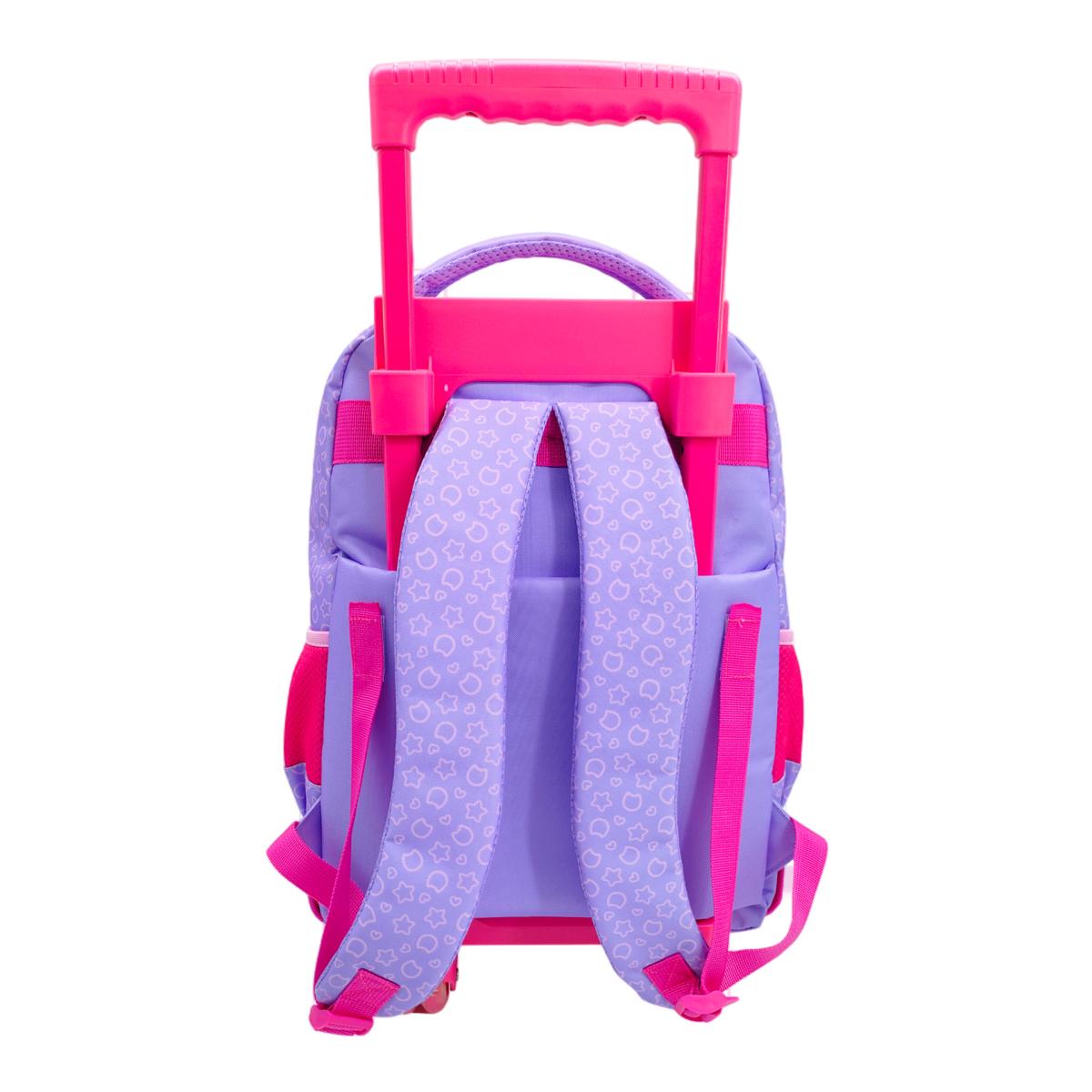 Set compacto 3 piezas trolley basico mas bolsa de merienda mas portatodo cilindrico Gabby´s Dollhouse CyP Brands lila multicolor Lila / Multicolor-5