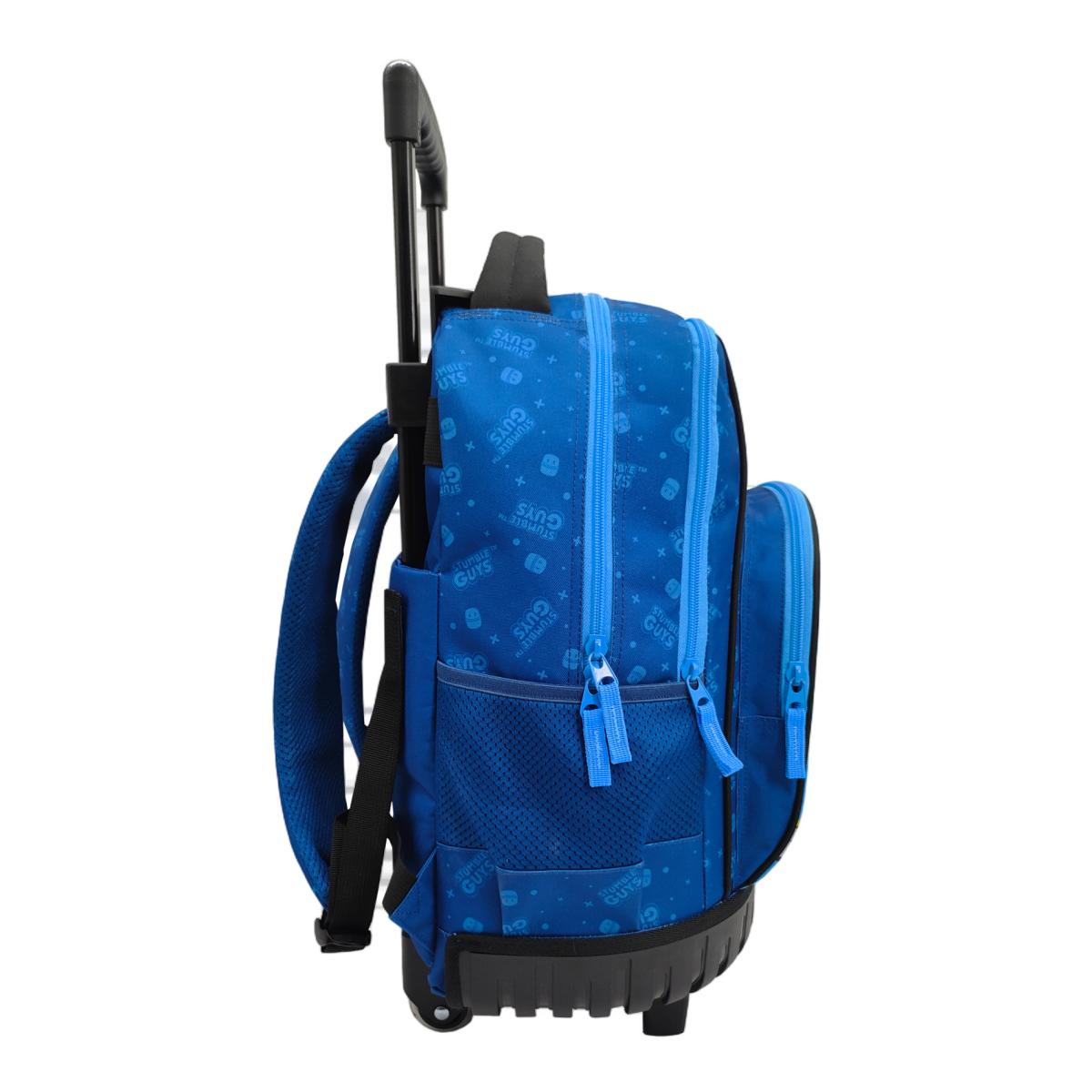 Set compacto 3 piezas trolley basico mas bolsa de merienda mas portatodo cilindrico Stumble Guys CyP Brands azul multicolor Azul / Multicolor-6