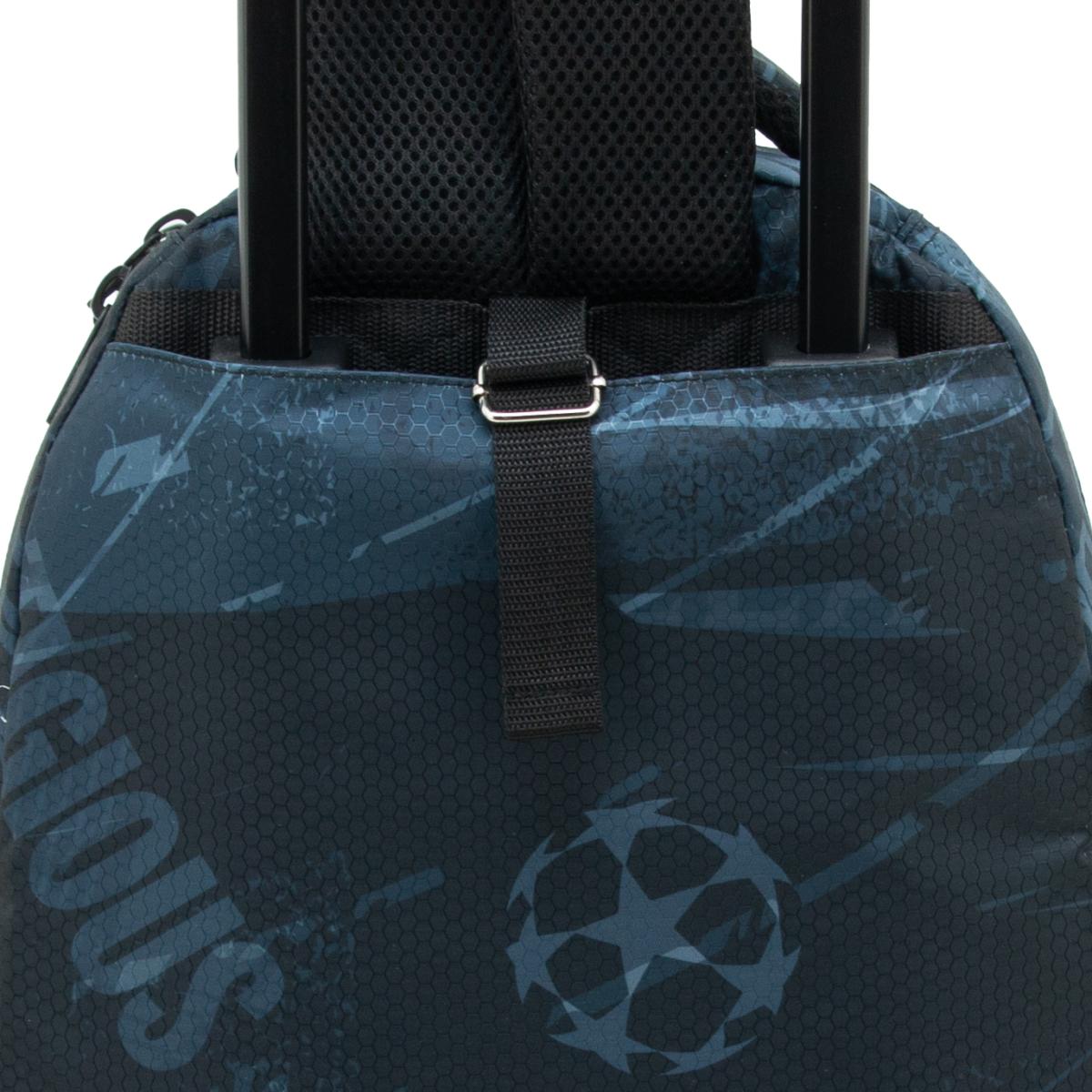 Carro desmontable con base reforzada y resistente Silver Champions League negro y azul Negro-6