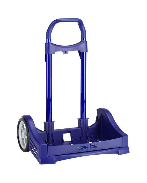 Trolley Porta-mochilas Evolution Safta fúcsia Azul-marinho-1