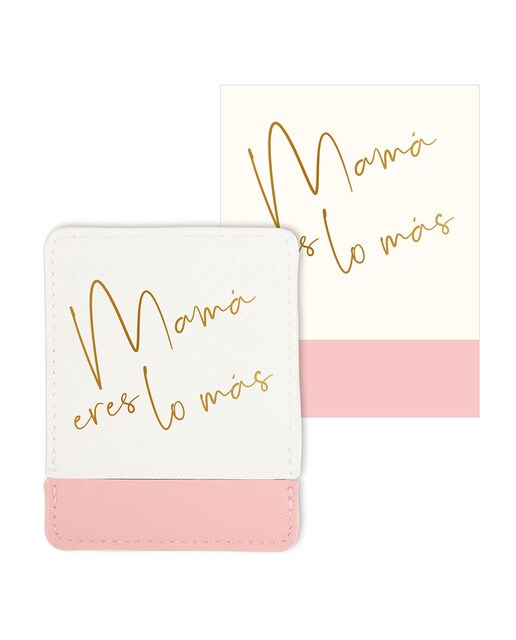 Cartão Espelho Mamã És a Melhor - Branco Branco / Rosa-1