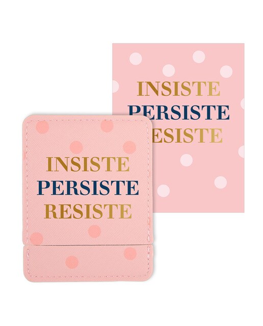 Cartão Espelho Insiste, Persiste, Resiste - Rosa Rosa-1