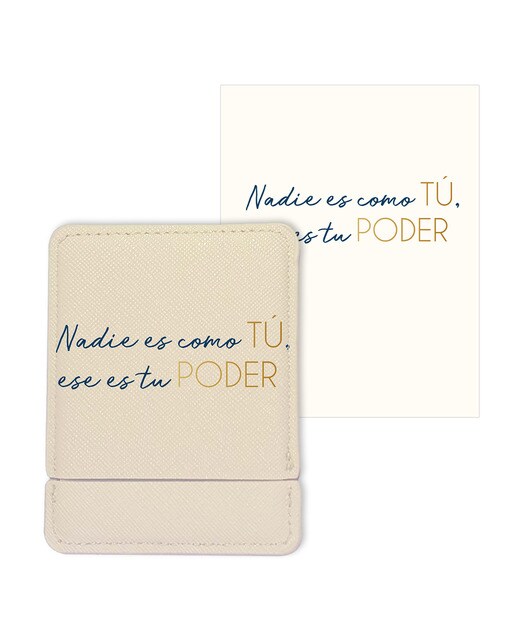 Cartão Espelho Ninguém é Como Tu - Branco Branco / Dourado-1