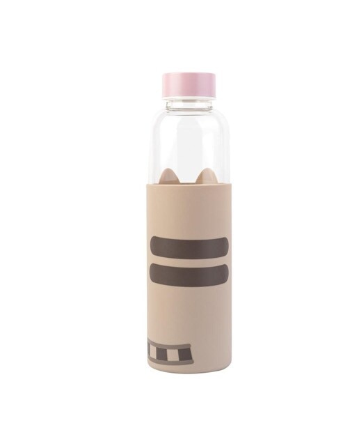 Garrafa Cristal Pusheen - Bege Bege / Rosa-2